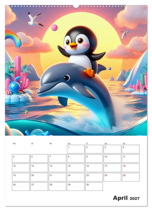 Kunterbunte Kinderträume (CALVENDO Premium Wandkalender 2027)