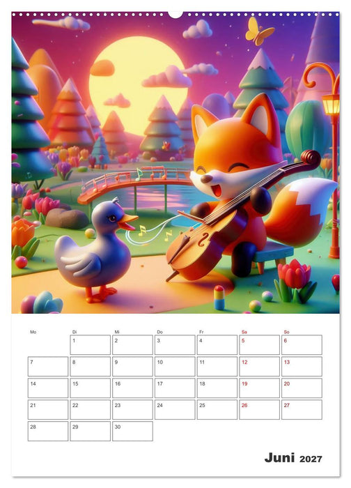 Kunterbunte Kinderträume (CALVENDO Premium Wandkalender 2027)