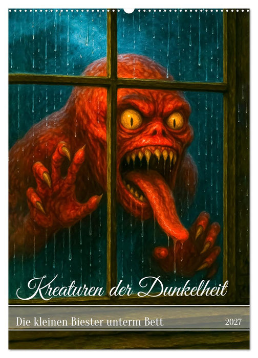 Kreaturen der Dunkelheit - Die kleinen Biester unterm Bett (CALVENDO Wandkalender 2027)