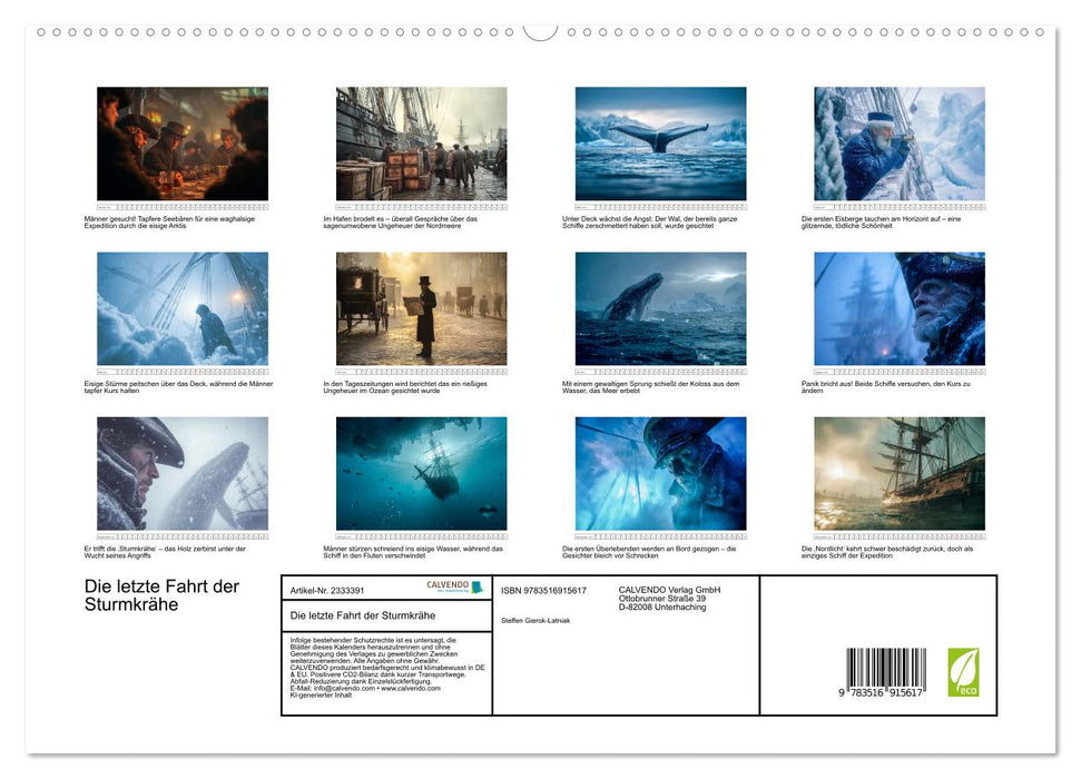Die letzte Fahrt der Sturmkrähe (CALVENDO Premium Wandkalender 2027)