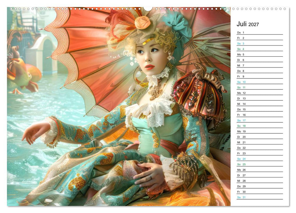 Venezianische Impressionen - Kunstvolle Fantasiewerke (PLANER) (CALVENDO Premium Wandkalender 2027)