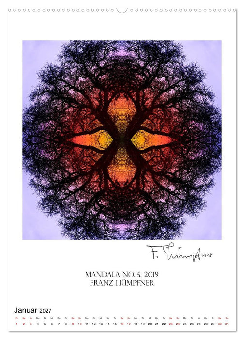 Mandala Artworks - Kunstkalender von Franz Huempfner (CALVENDO Premium Wandkalender 2027)