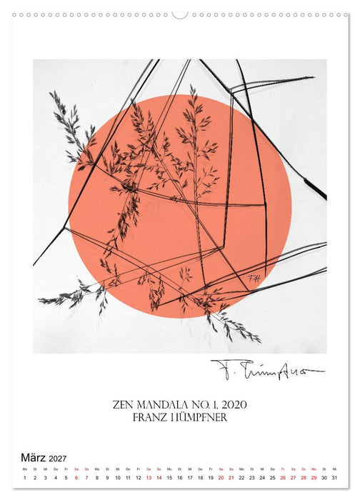 Mandala Artworks - Kunstkalender von Franz Huempfner (CALVENDO Premium Wandkalender 2027)
