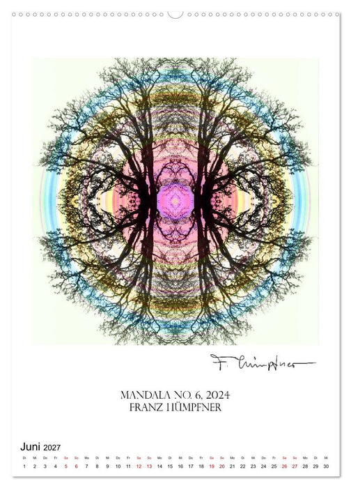 Mandala Artworks - Kunstkalender von Franz Huempfner (CALVENDO Premium Wandkalender 2027)