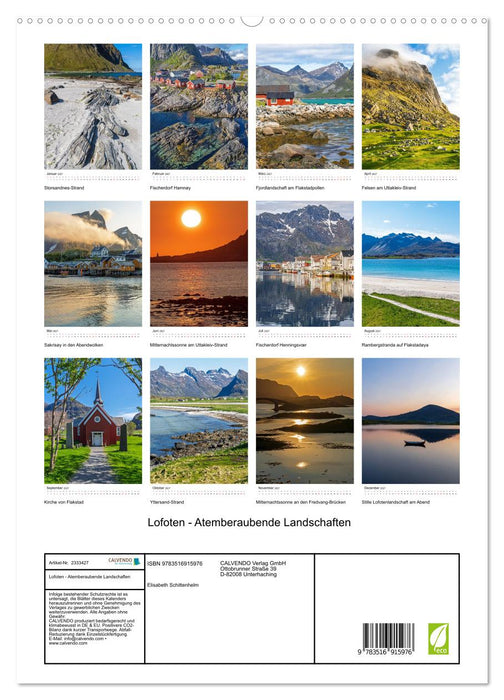 Lofoten - Atemberaubende Landschaften (CALVENDO Premium Wandkalender 2027)