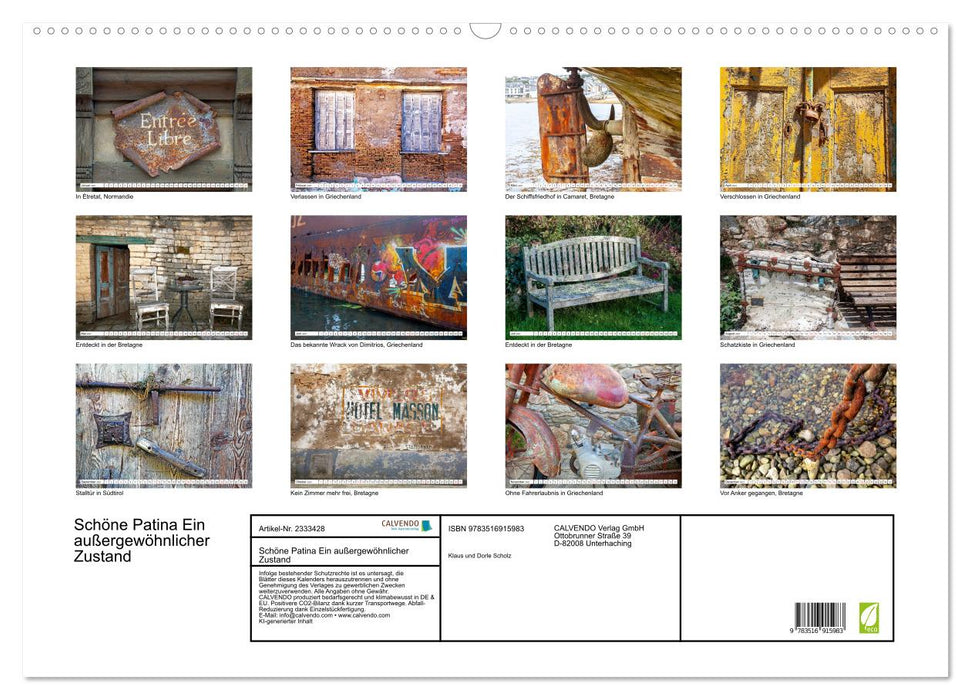 Schöne Patina Ein außergewöhnlicher Zustand (CALVENDO Wandkalender 2027)