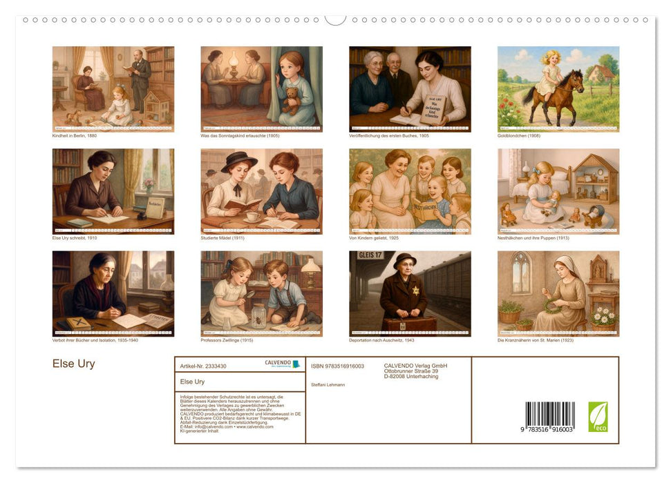 Else Ury (CALVENDO Premium Wandkalender 2027)