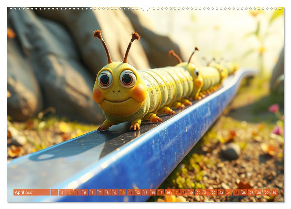 Raupen-Rabatz - Ein Jahr voller Krabbelspaß (CALVENDO Wandkalender 2027)