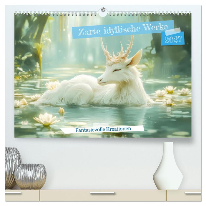Zarte idyllische Werke - Fantasievolle Kreationen (CALVENDO Premium Wandkalender 2027)