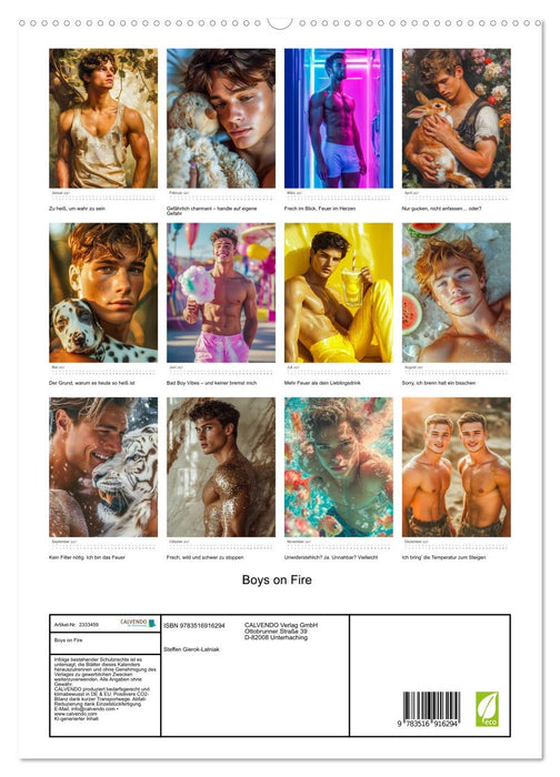 Boys on Fire (CALVENDO Premium Wandkalender 2027)