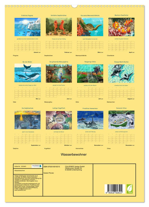 Wasserbewohner (CALVENDO Premium Wandkalender 2027)