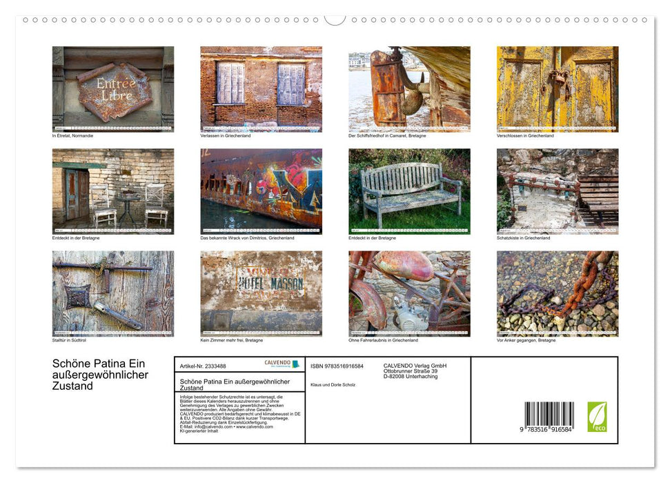 Schöne Patina Ein außergewöhnlicher Zustand (CALVENDO Premium Wandkalender 2027)