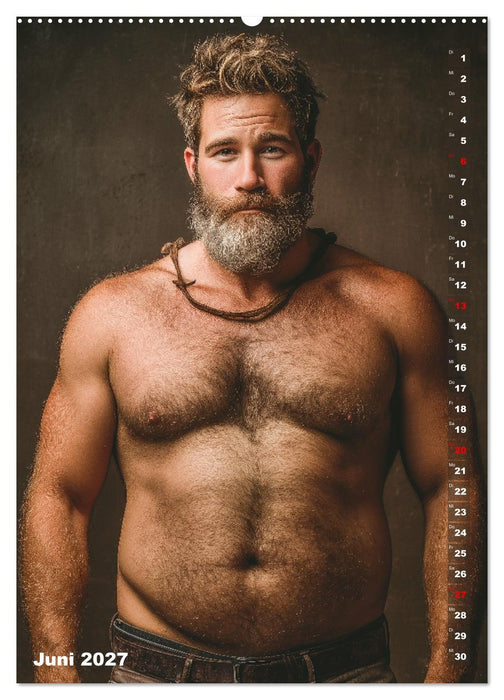 Bärchentyp - Sexy Männerkalender mit Bart, Bierbauch und Charakter (CALVENDO Wandkalender 2027)