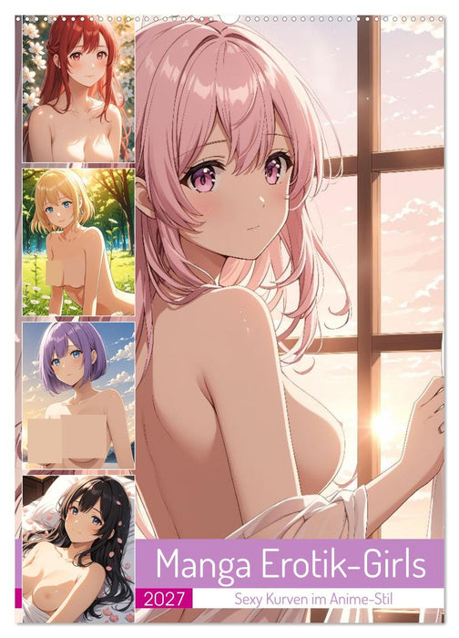 Manga Erotik-Girls - Sexy Kurven im Anime-Stil (CALVENDO Wandkalender 2027)