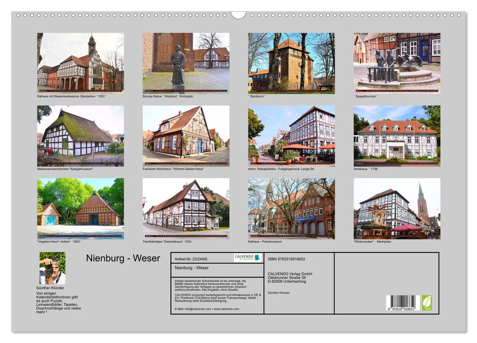 Nienburg - Weser (CALVENDO Wandkalender 2027)