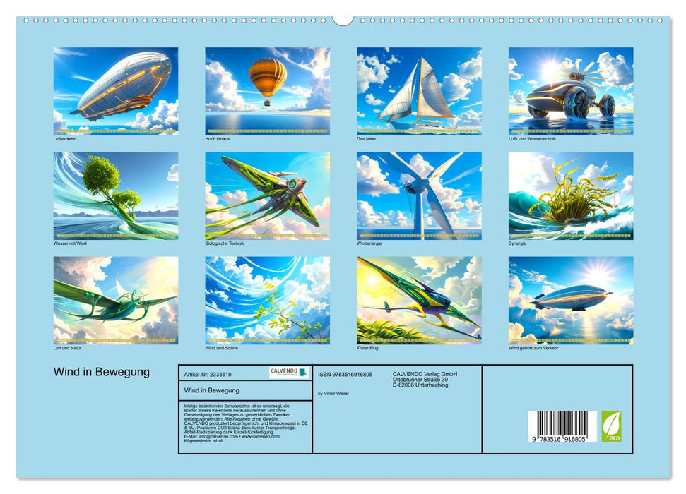 Wind in Bewegung (CALVENDO Premium Wandkalender 2027)