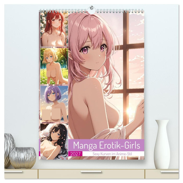 Manga Erotik-Girls - Sexy Kurven im Anime-Stil (CALVENDO Premium Wandkalender 2027)