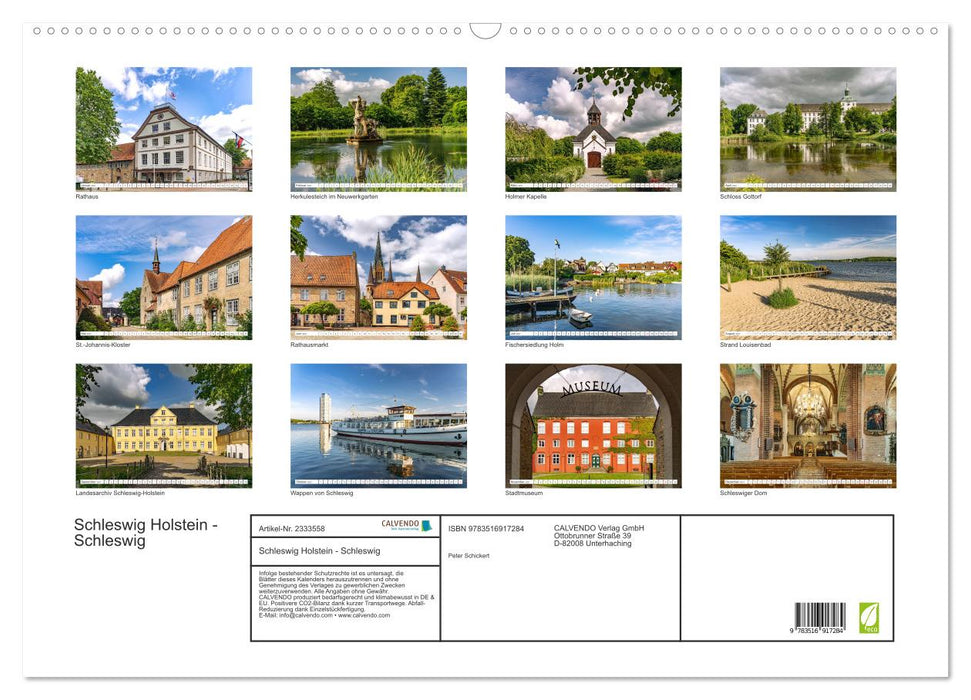 Schleswig Holstein - Schleswig (CALVENDO Wandkalender 2027)