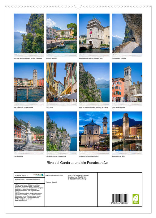 Riva del Garda... und die Ponalestraße (CALVENDO Premium Wandkalender 2027)