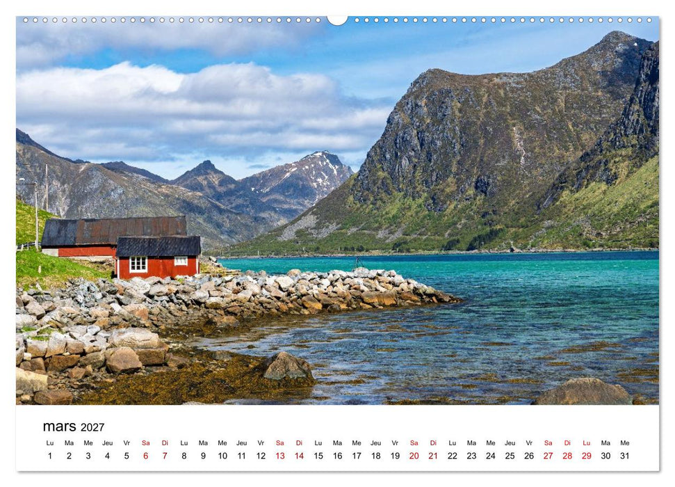 Lofoten - Îles de rêve norvégiennes (CALVENDO Calendrier mensuel 2027)