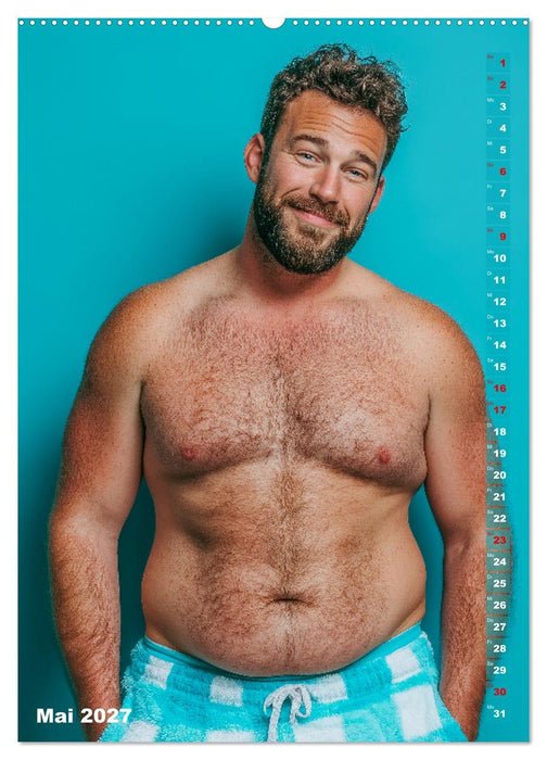 Bärchentyp - Sexy Männerkalender mit Bart, Bierbauch und Charakter (CALVENDO Premium Wandkalender 2027)