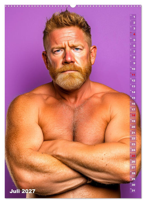 Bärchentyp - Sexy Männerkalender mit Bart, Bierbauch und Charakter (CALVENDO Premium Wandkalender 2027)