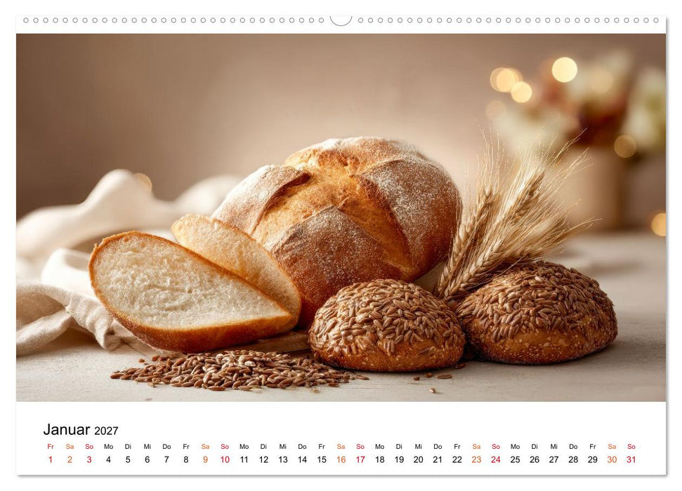 Küchenkalender Brot (CALVENDO Premium Wandkalender 2027)