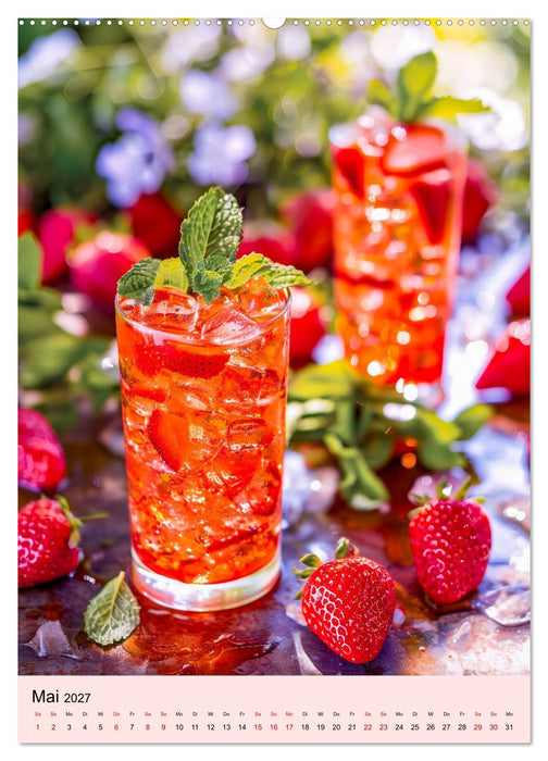 Cocktails im Glas - Sommerliche Mixgetränke zum Träumen (CALVENDO Wandkalender 2027)