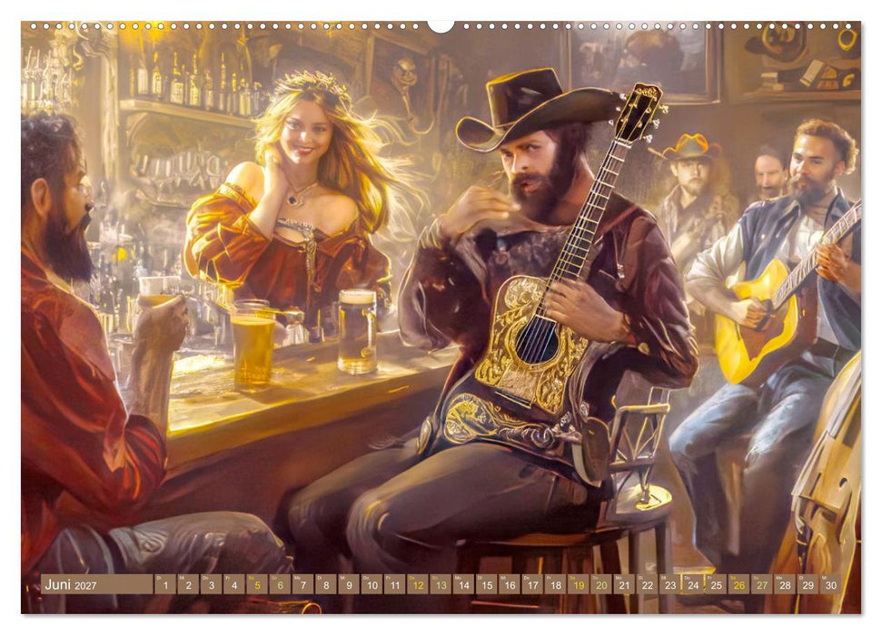 Wilder Westen - Cowboys in Aktion (CALVENDO Premium Wandkalender 2027)