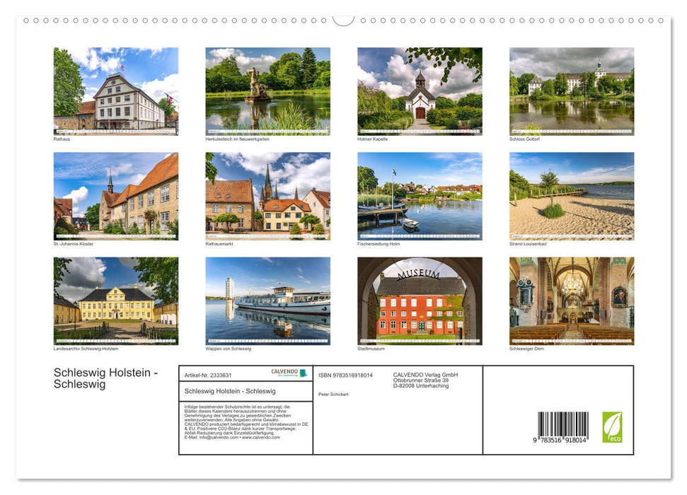 Schleswig Holstein - Schleswig (CALVENDO Premium Wandkalender 2027)
