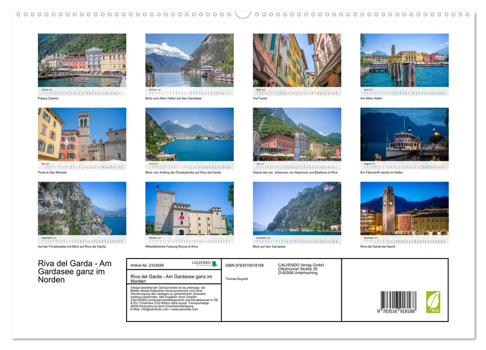 Riva del Garda - Am Gardasee ganz im Norden (CALVENDO Premium Wandkalender 2027)