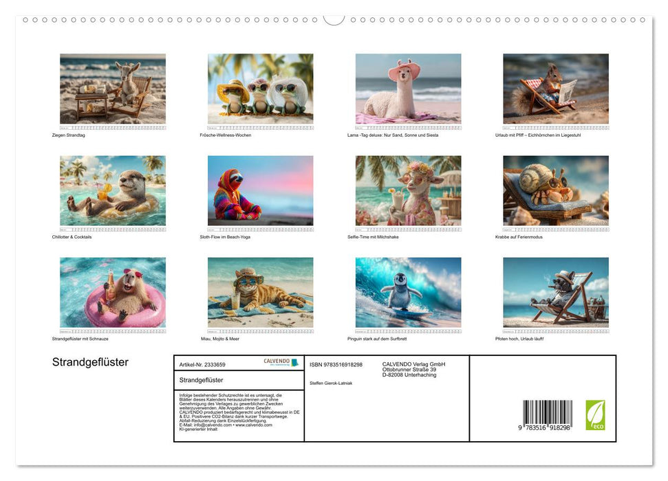 Strandgeflüster (CALVENDO Premium Wandkalender 2027)