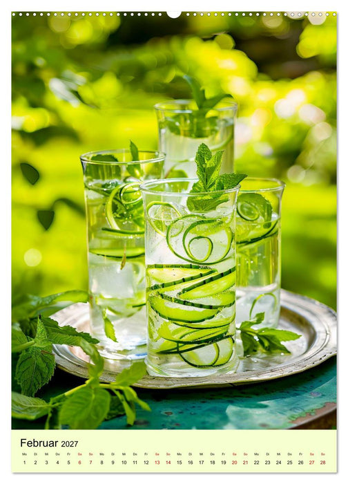 Cocktails im Glas - Sommerliche Mixgetränke zum Träumen (CALVENDO Premium Wandkalender 2027)