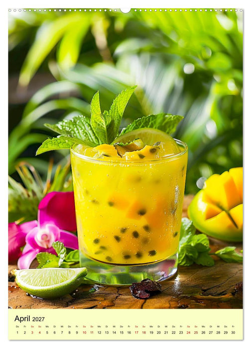 Cocktails im Glas - Sommerliche Mixgetränke zum Träumen (CALVENDO Premium Wandkalender 2027)