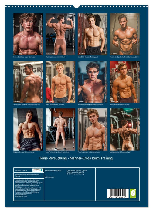 Heiße Versuchung - Männer-Erotik beim Training (CALVENDO Premium Wandkalender 2027)