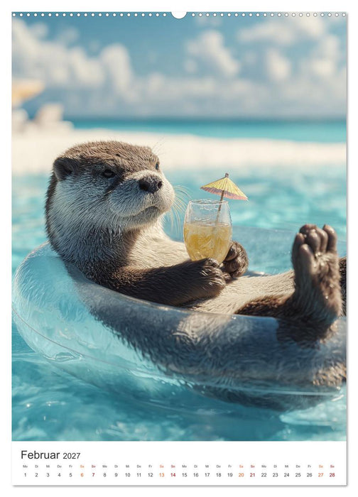Pfoten im Sand (CALVENDO Premium Wandkalender 2027)
