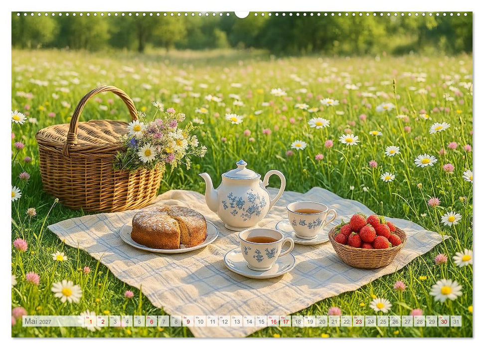 Land Pause - Ein Jahr im Cottagegarten (CALVENDO Premium Wandkalender 2027)