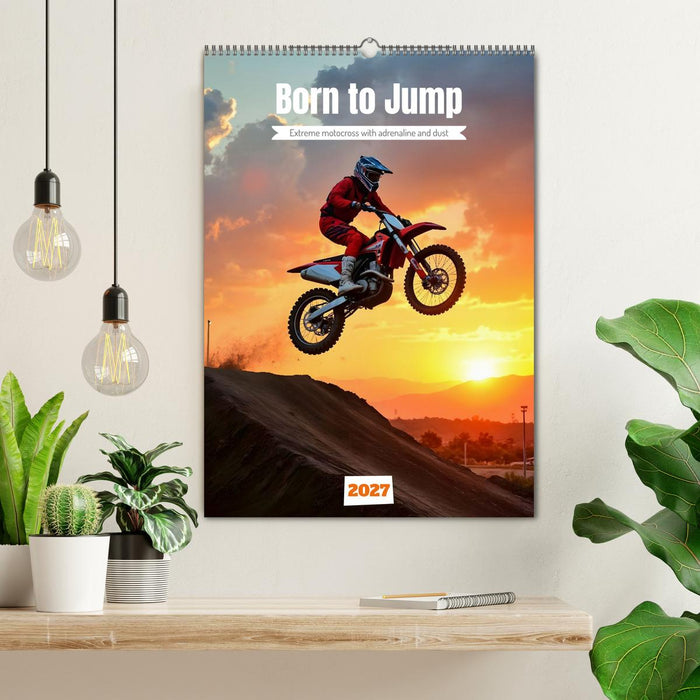 Born to Jump - Extreme motocross with adrenaline and dust (CALVENDO Monthly Calendar 2027)