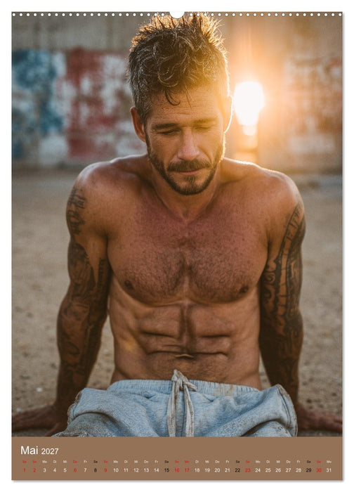 SEXY MÄNNER - Nackt mit Sixpack im Knast (CALVENDO Wandkalender 2027)