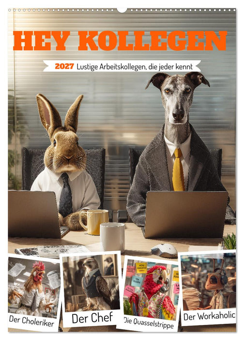 Hey Kollegen - Lustige Arbeitskollegen, die jeder kennt (CALVENDO Wandkalender 2027)