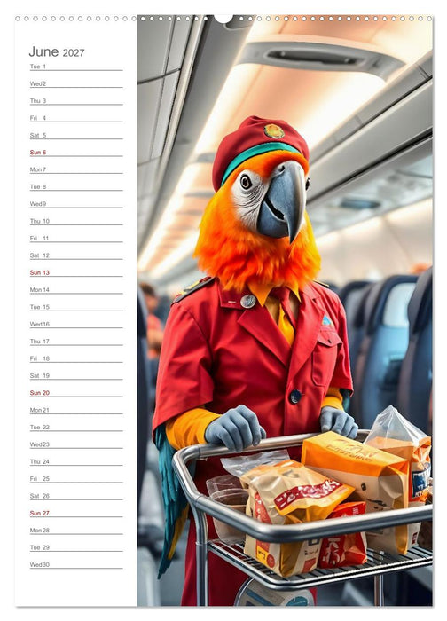 When animals do the job - Animal career days with a twist (CALVENDO Premium-Calendar 2027)