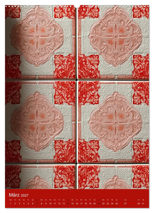 Portugiesischer Fliesen - Azulejos für Fliesenleger, Kunst- und Portugal-Liebhaber (CALVENDO Wandkalender 2027)