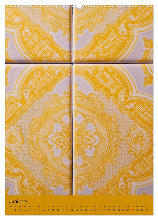 Portugiesischer Fliesen - Azulejos für Fliesenleger, Kunst- und Portugal-Liebhaber (CALVENDO Wandkalender 2027)