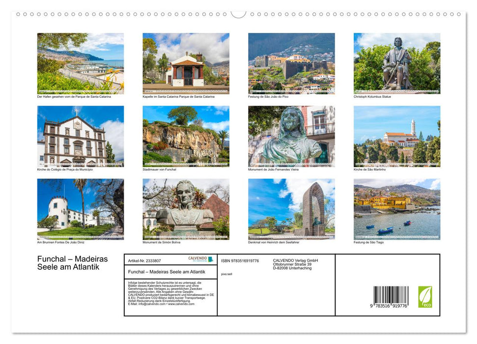 Funchal – Madeiras Seele am Atlantik (CALVENDO Premium Wandkalender 2027)