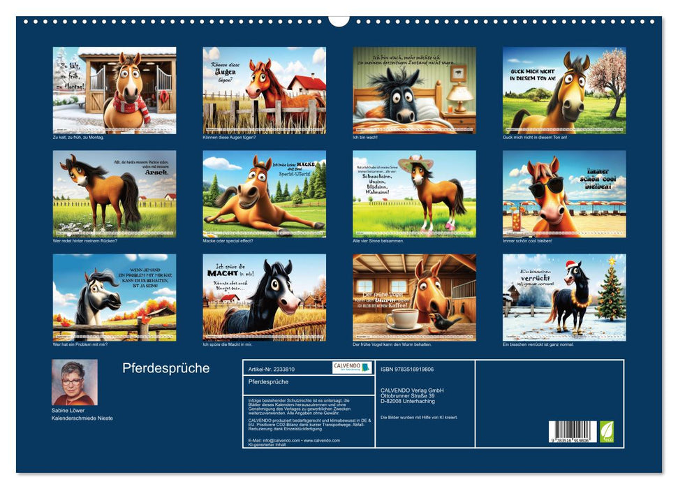 Pferdesprüche (CALVENDO Wandkalender 2027)