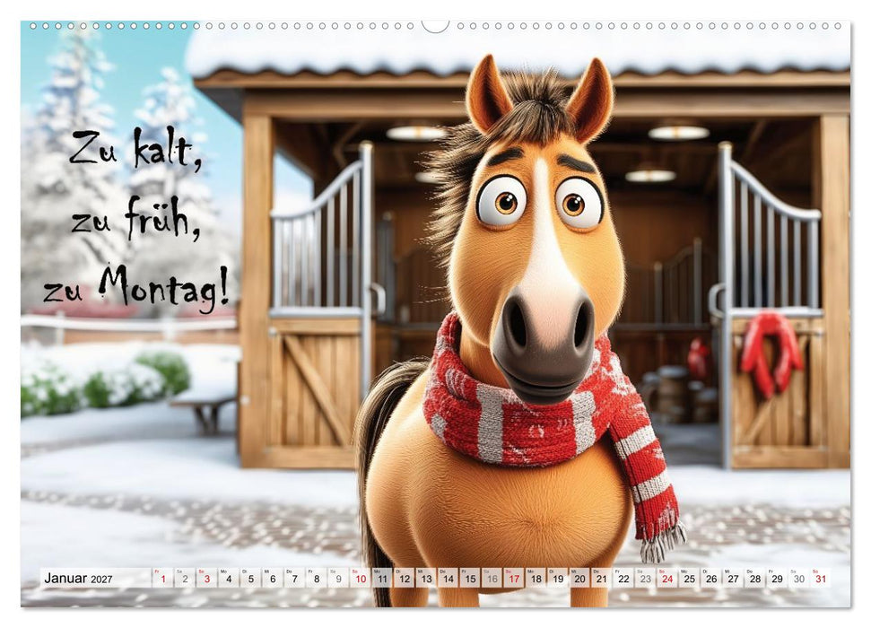 Pferdesprüche (CALVENDO Wandkalender 2027)