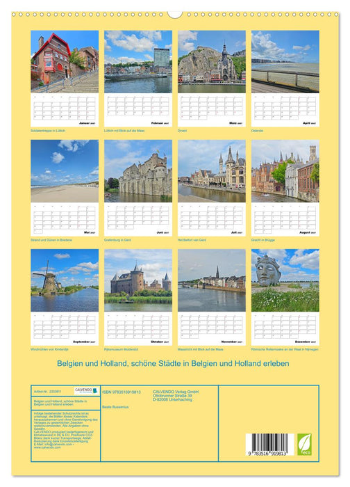Belgien und Holland, schöne Städte in Belgien und Holland erleben (CALVENDO Premium Wandkalender 2027)
