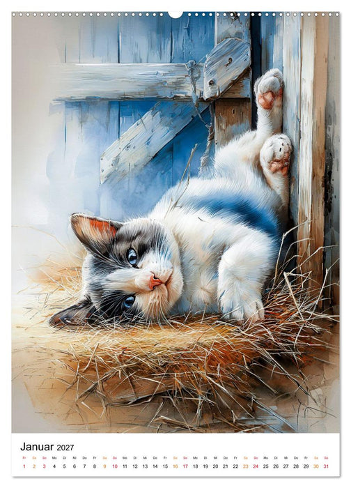 Bauernhof Tiere (CALVENDO Wandkalender 2027)