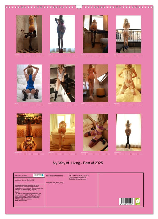 My Way of Living - Best of 2025 (CALVENDO Wandkalender 2027)
