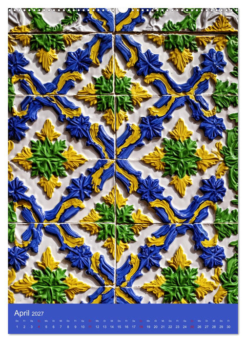 Portugiesischer Fliesen - Azulejos für Fliesenleger, Kunst- und Portugal-Liebhaber (CALVENDO Premium Wandkalender 2027)